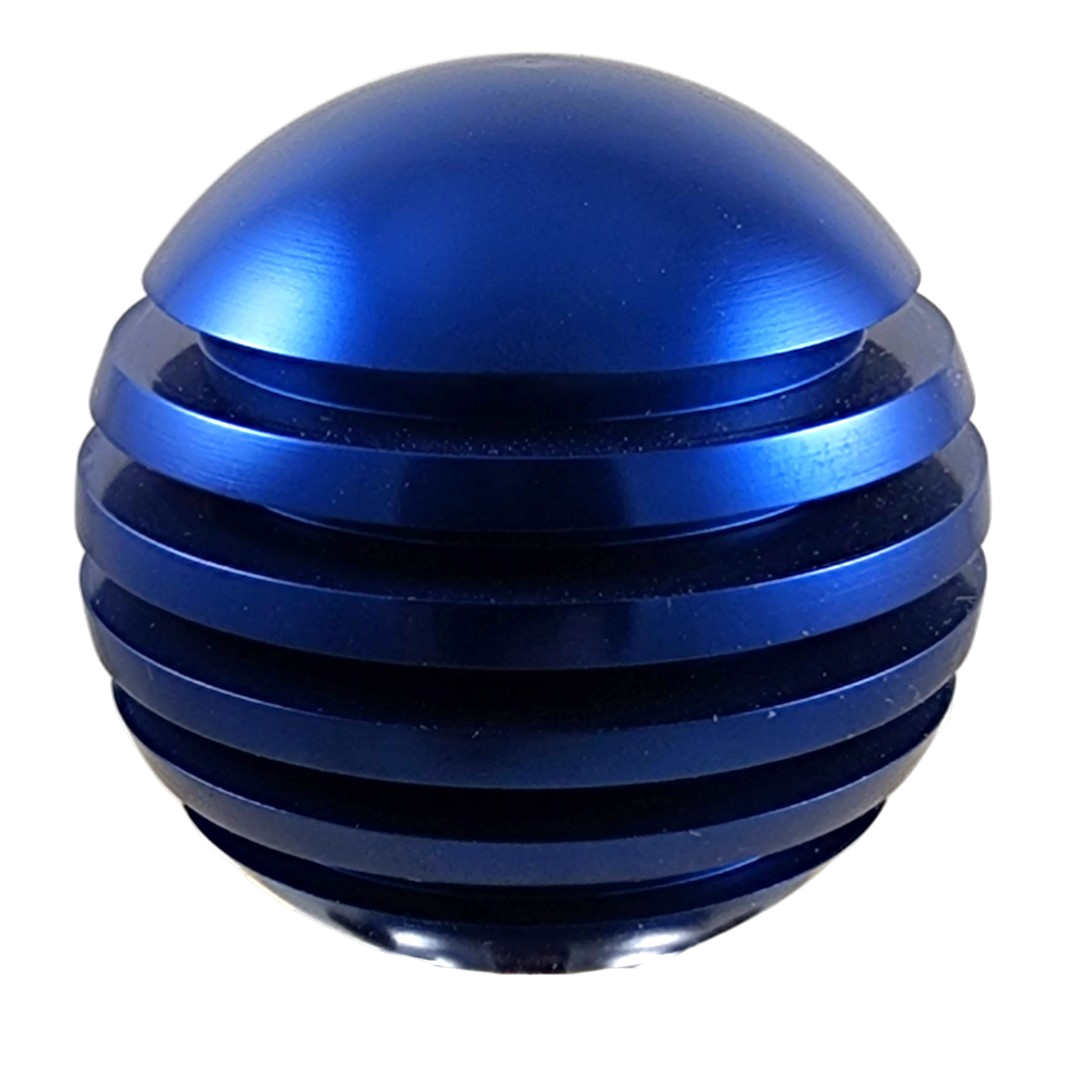 Blue Ring Style Grooved Aluminum Shift Knob