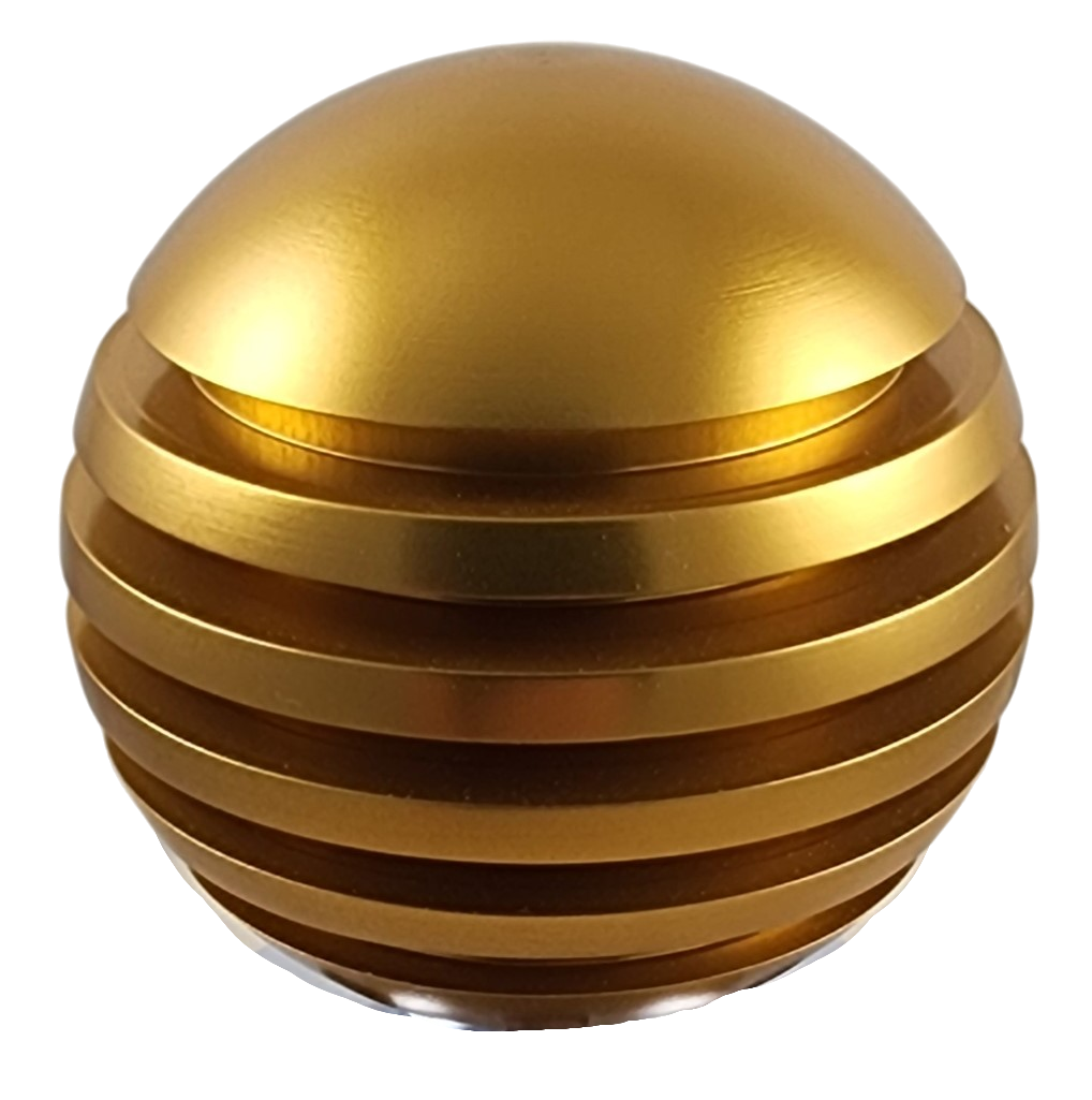 Gold Ring Style Grooved Aluminum Shift Knob