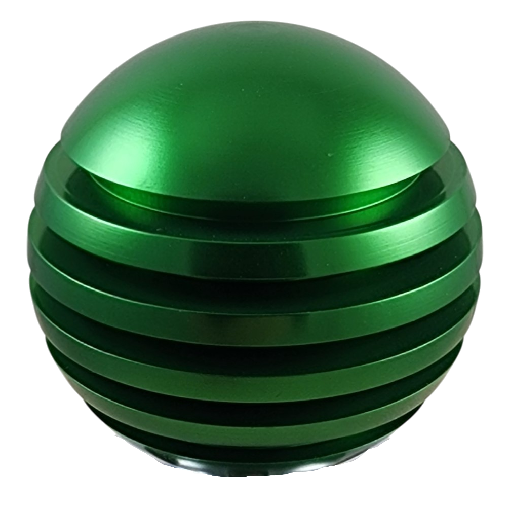 Green Ring Style Grooved Aluminum Shift Knob