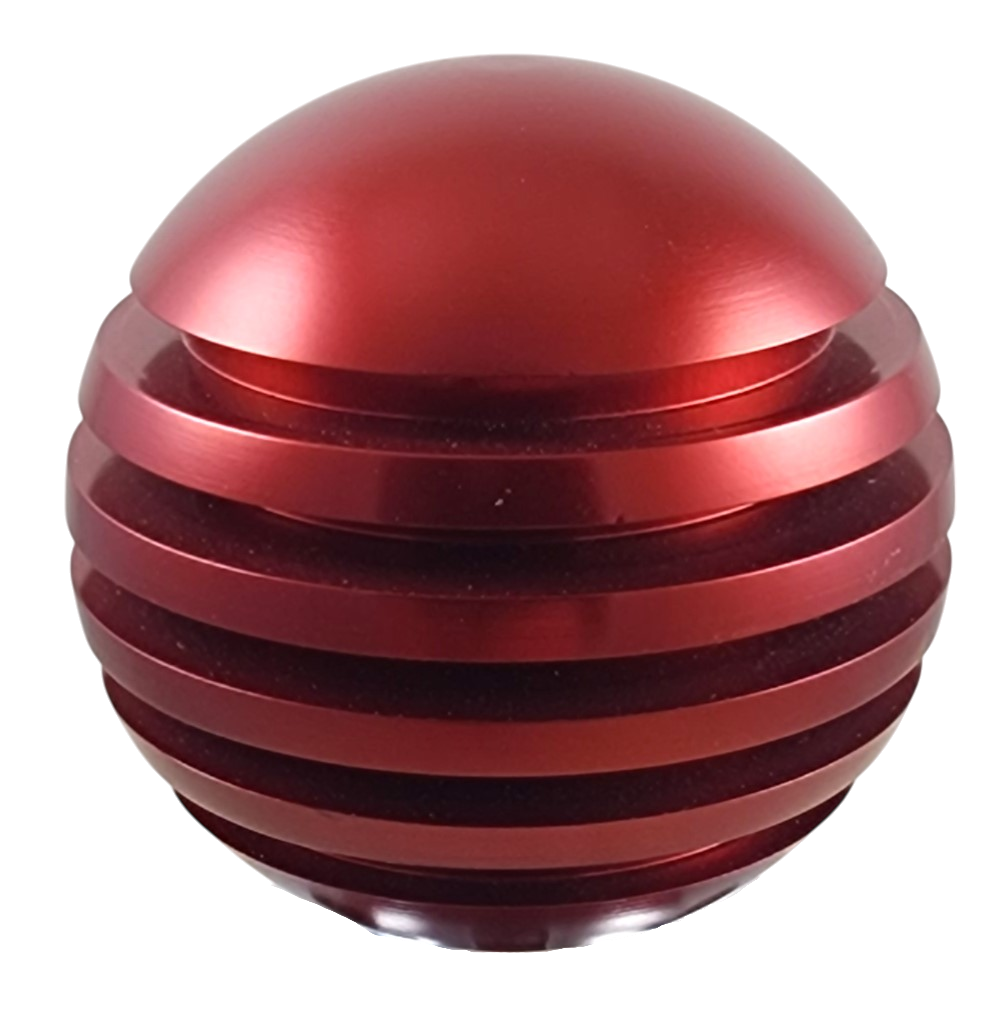 Red Ring Style Grooved Aluminum Shift Knob