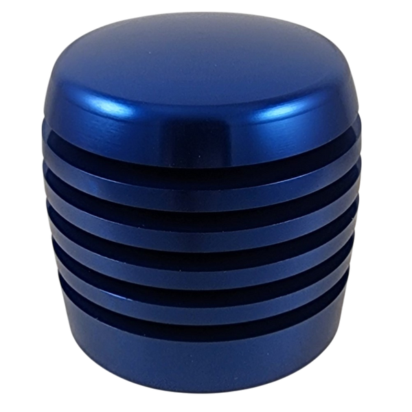 Blue XBR-200 Grooved Cylinder Style Aluminum Shift Knob