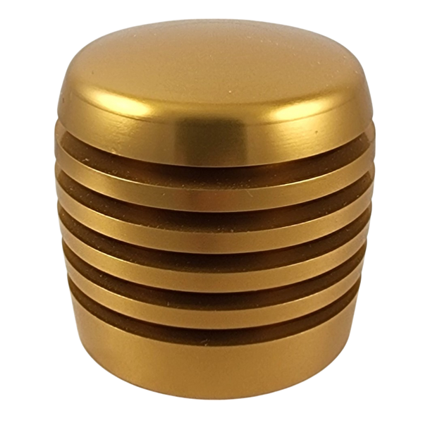 Gold XBR-200 Grooved Cylinder Style Aluminum Shift Knob