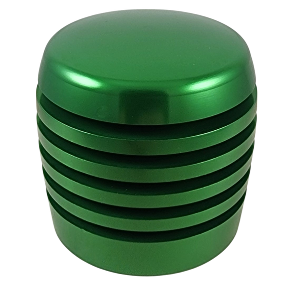 Green XBR-200 Grooved Cylinder Style Aluminum Shift Knob