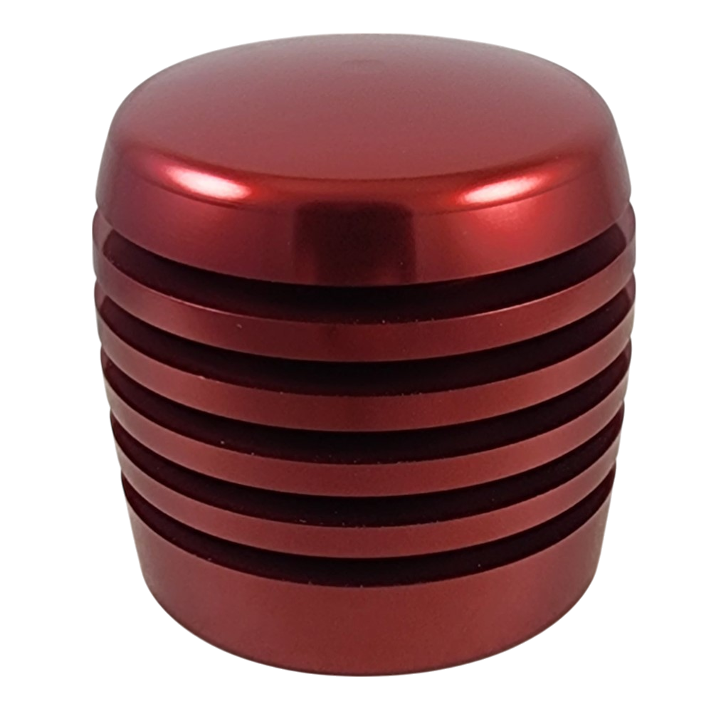 Red XBR-200 Grooved Cylinder Style Aluminum Shift Knob