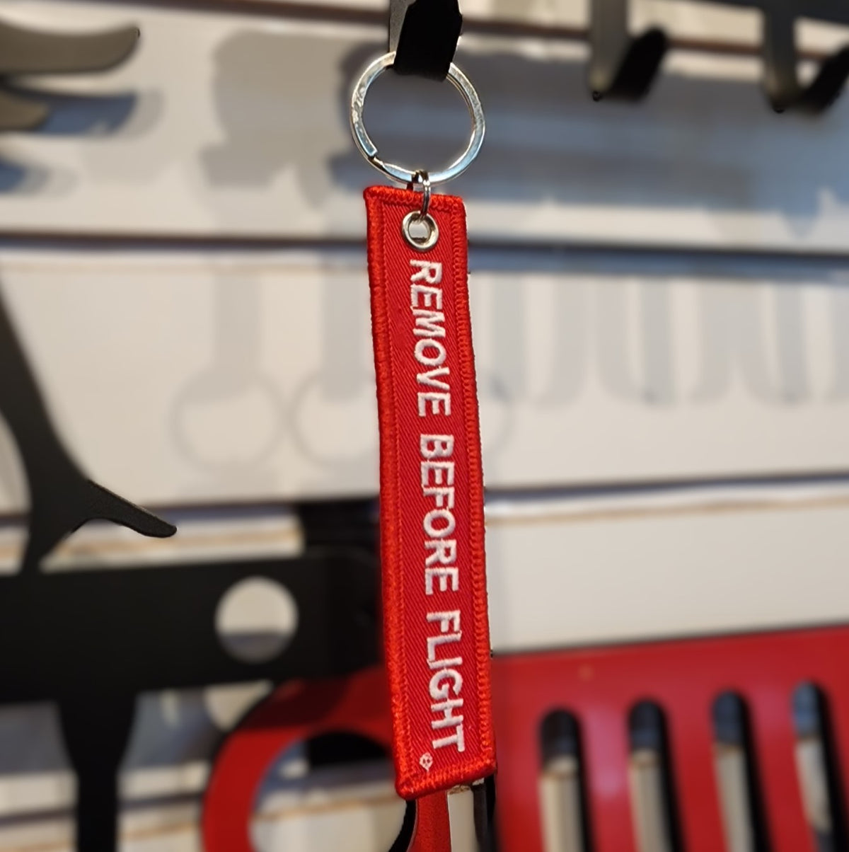 REMOVE BEFORE FLIGHT Key Ring