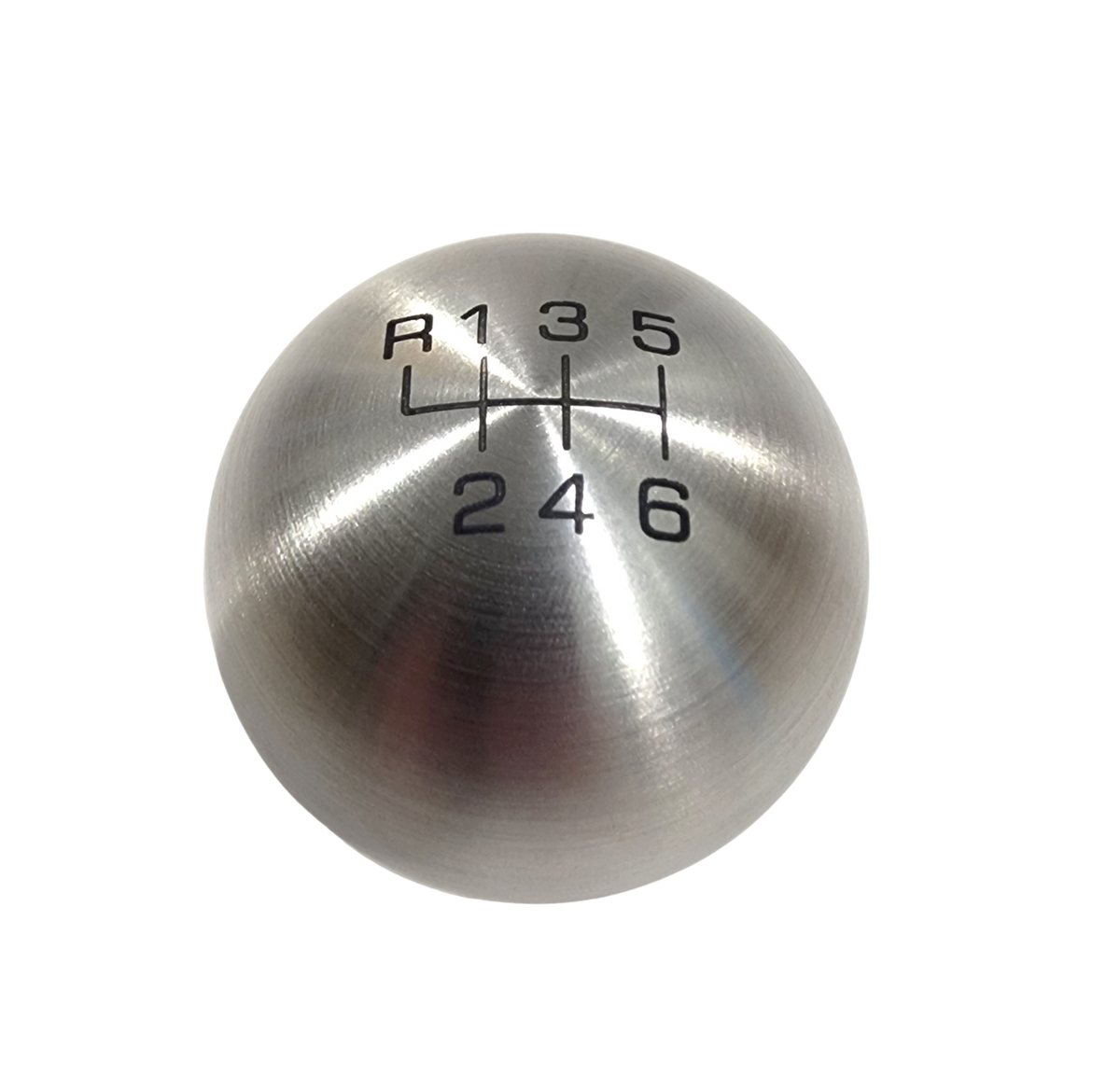 image of Brushed Stainless Steel Heavy Weight New 6 Speed Shift Knob