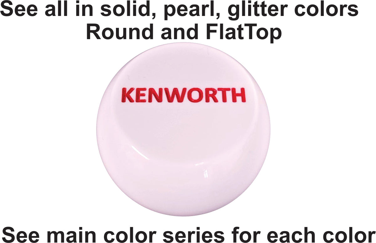 Pearl Gray Kenworth Lettered Brake Knob